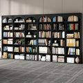71 tall 7 tier arched bookcase modern triple wide bookshelf