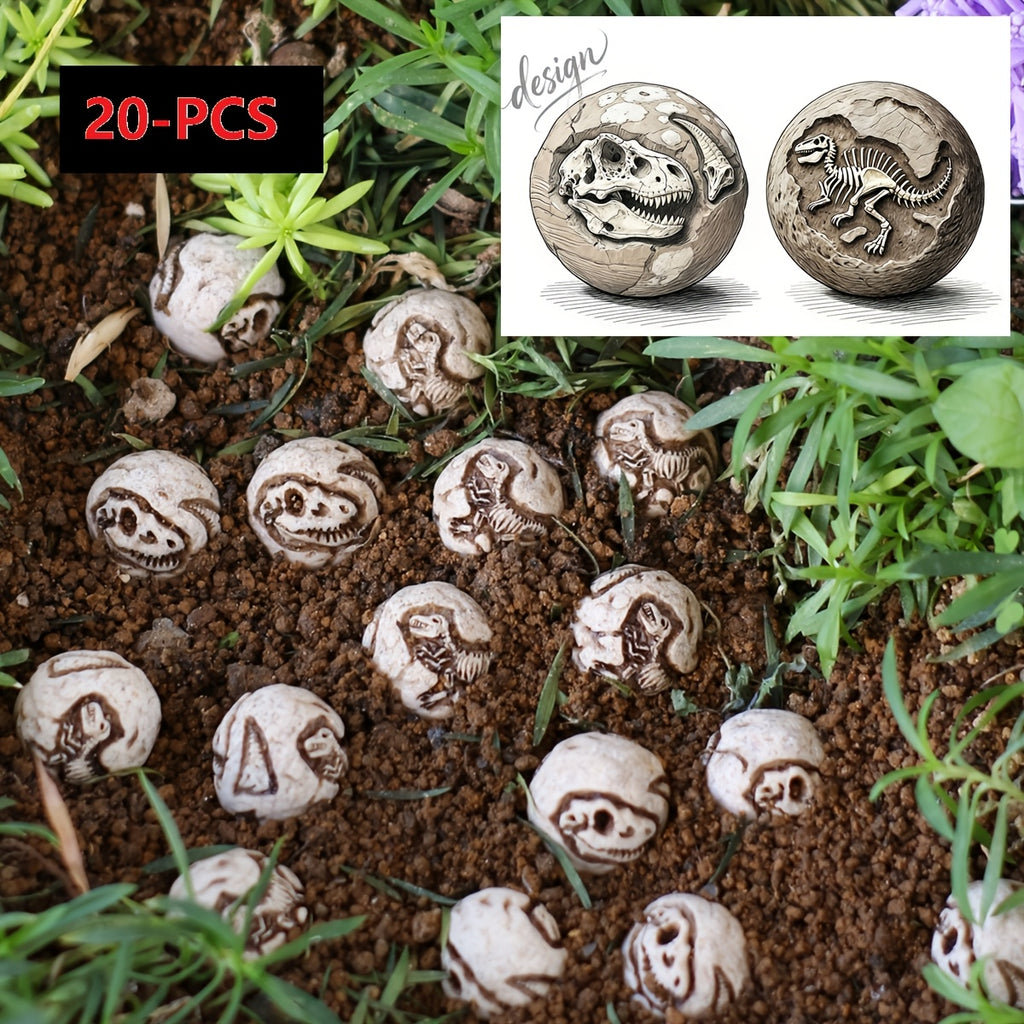20pcs halloween dinosaur skull   bonsai decorative