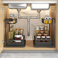 sink organizers metal pull sink organizers storage shelves