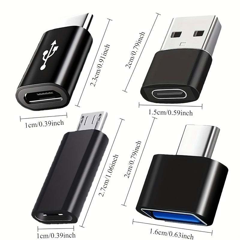set 8 usb usb c   4 dual orientation usb 2 0 micro