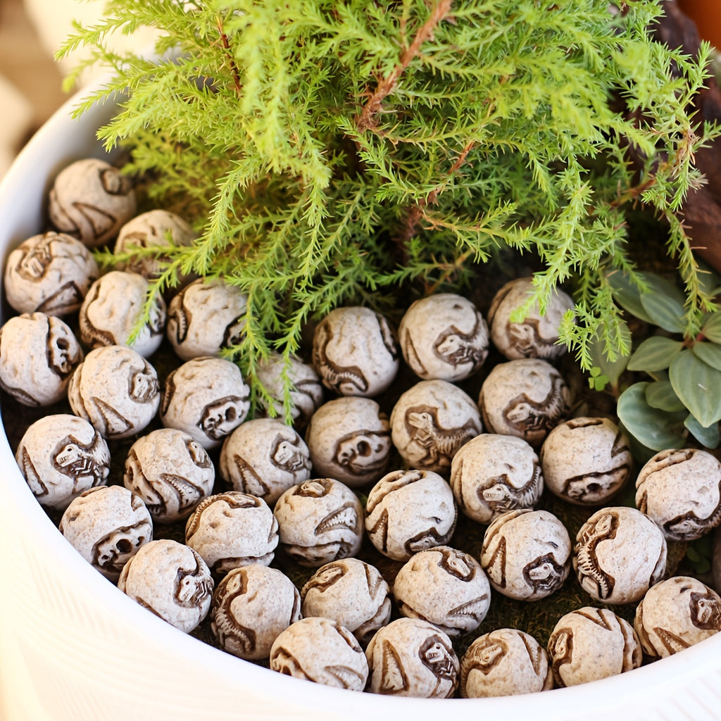 20pcs halloween dinosaur skull   bonsai decorative