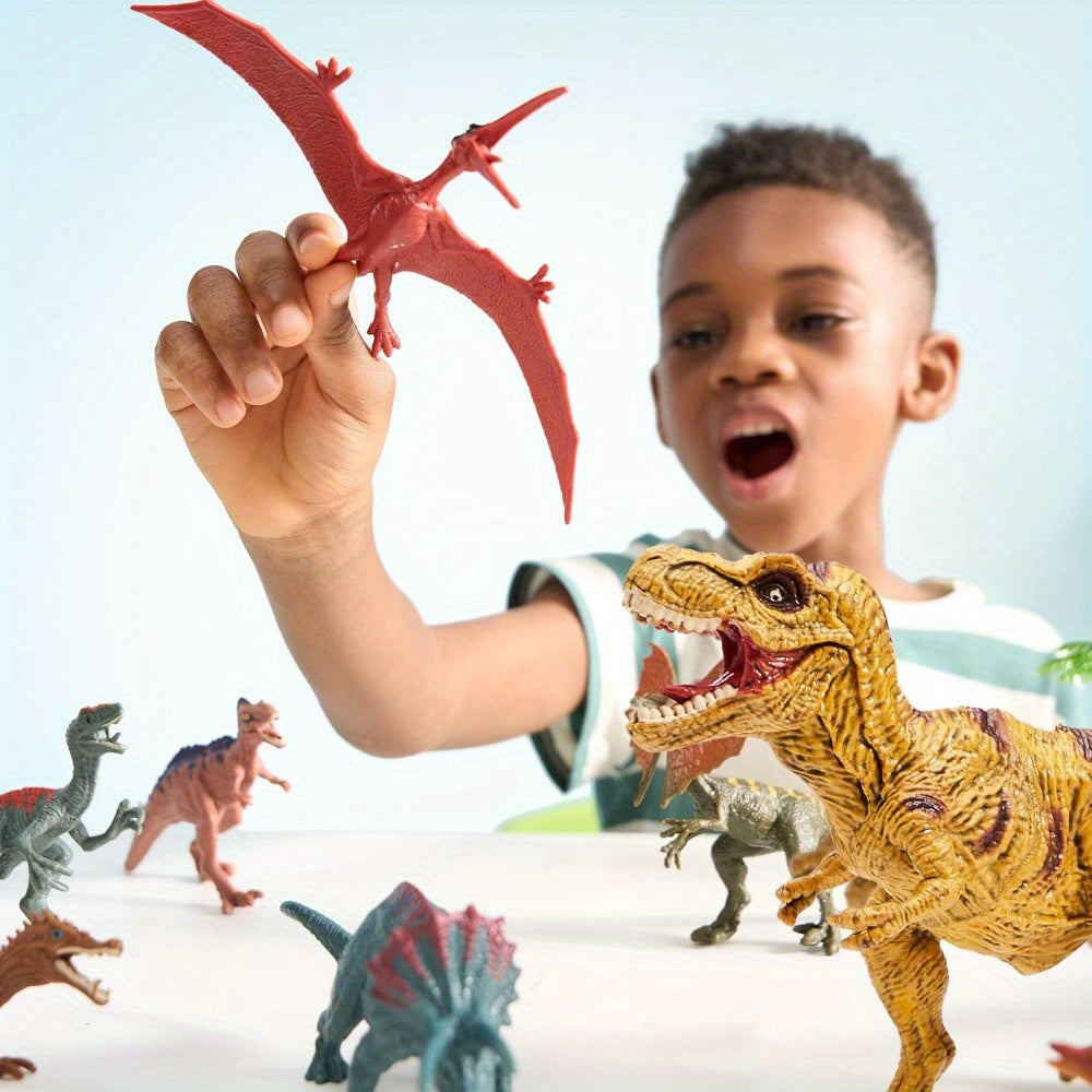 19pcs dinosaur toys kids ages 3 activity play mat storage
