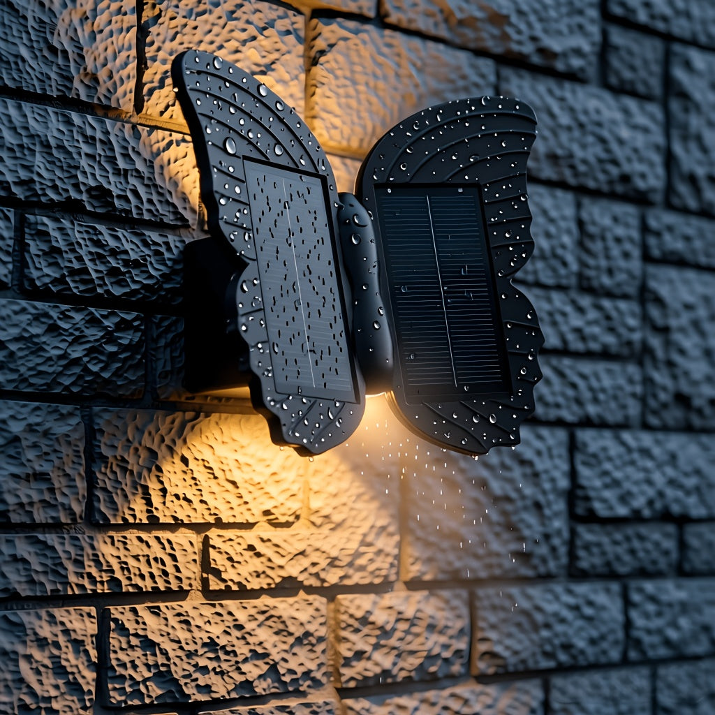 shaped outdoor solar wall light waterproof