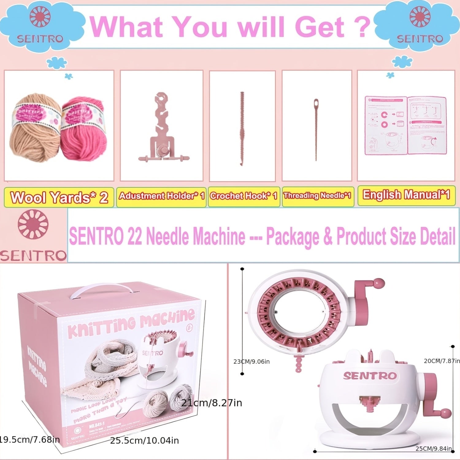22 knitting machine   22 needles knitting