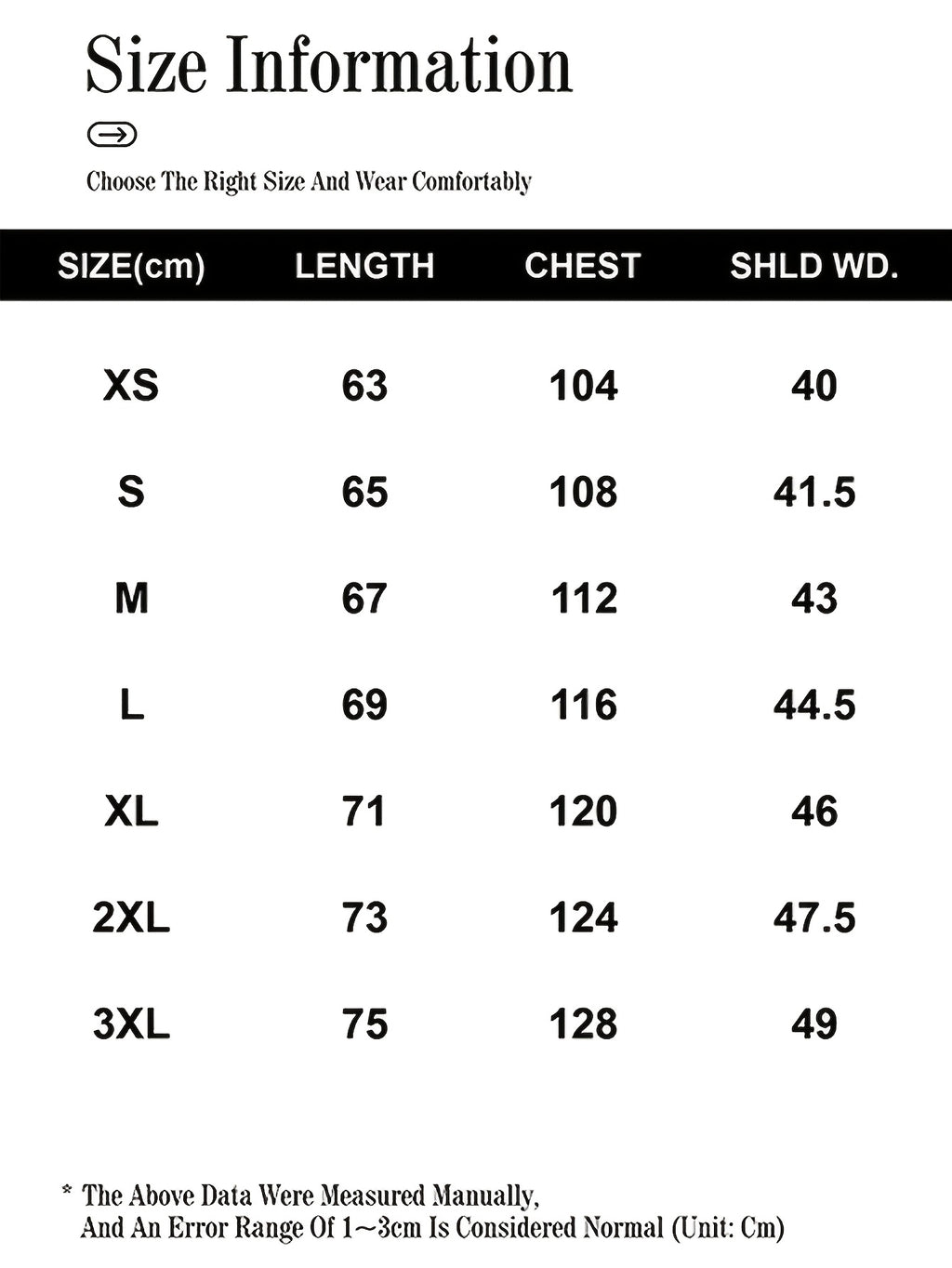 custom vest size reference data outdoor vest bib overcoat