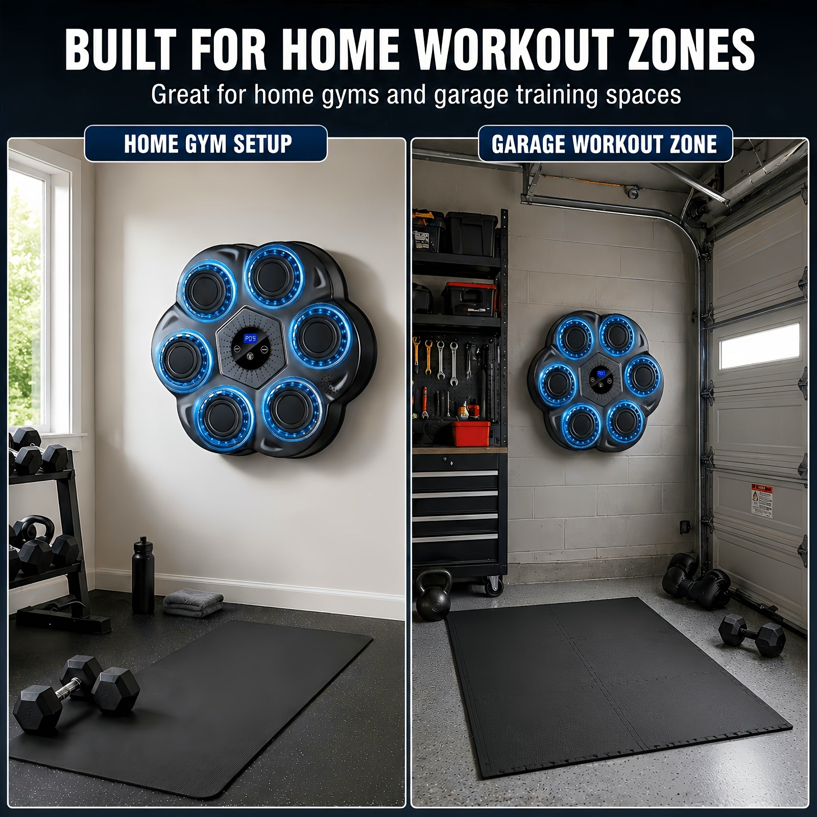 music boxing wall mounted trainer gloves interactive punch