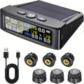 6 wheel tire pressure monitoring system solar charging tire