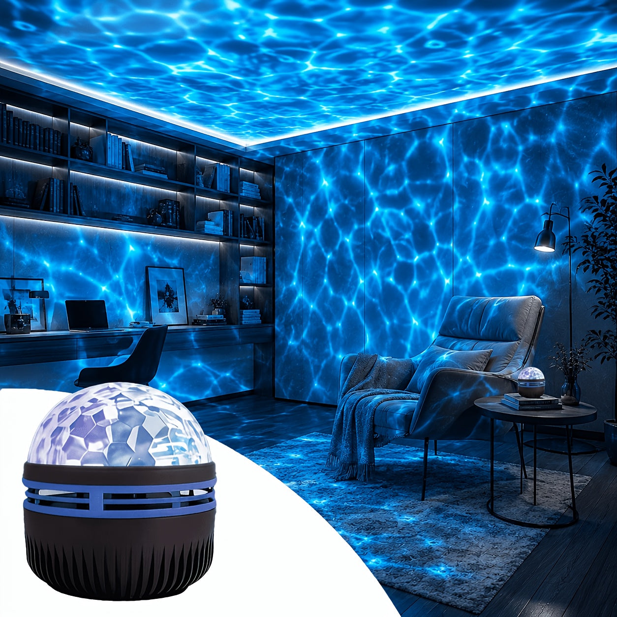 16 color adjustable starry sky projection wave night light