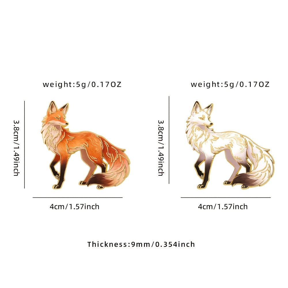 fantasy gradient elegant     fox enamel pin