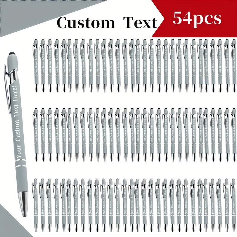 customizable engraved ballpoint pen set 18 mixed colors