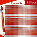 customizable engraved ballpoint pen set 18 mixed colors