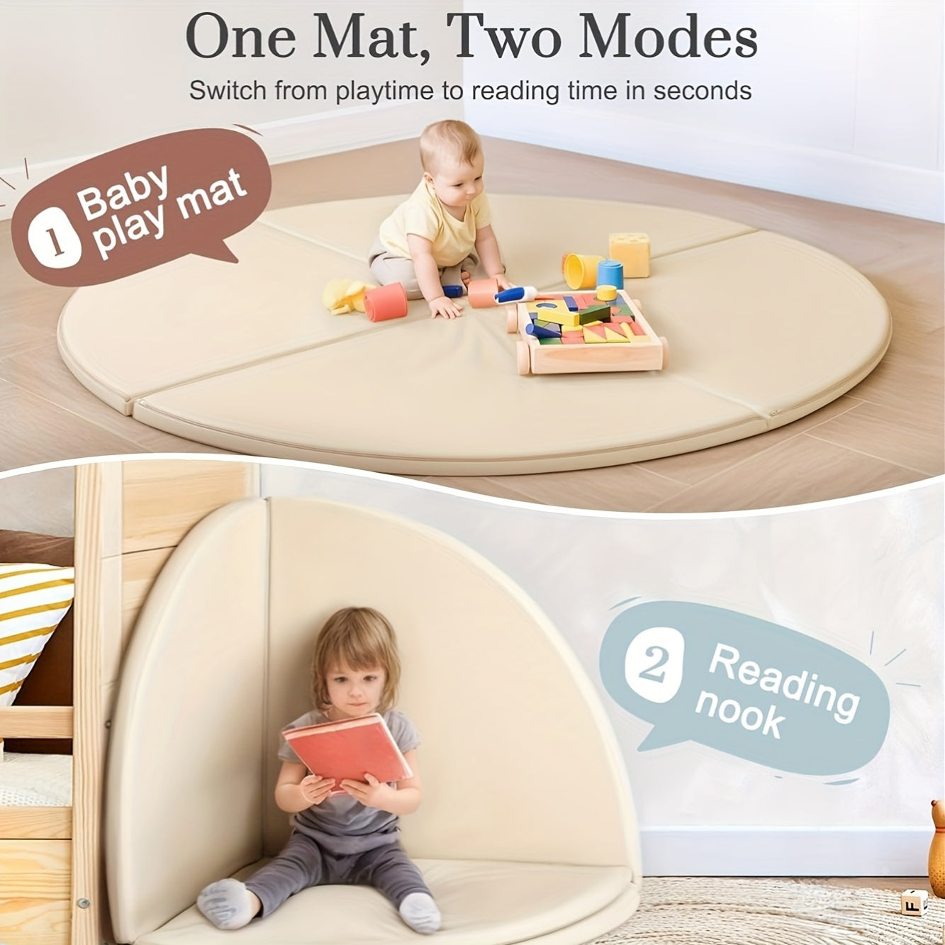 four part versatile play mat made modular vegan leather easy