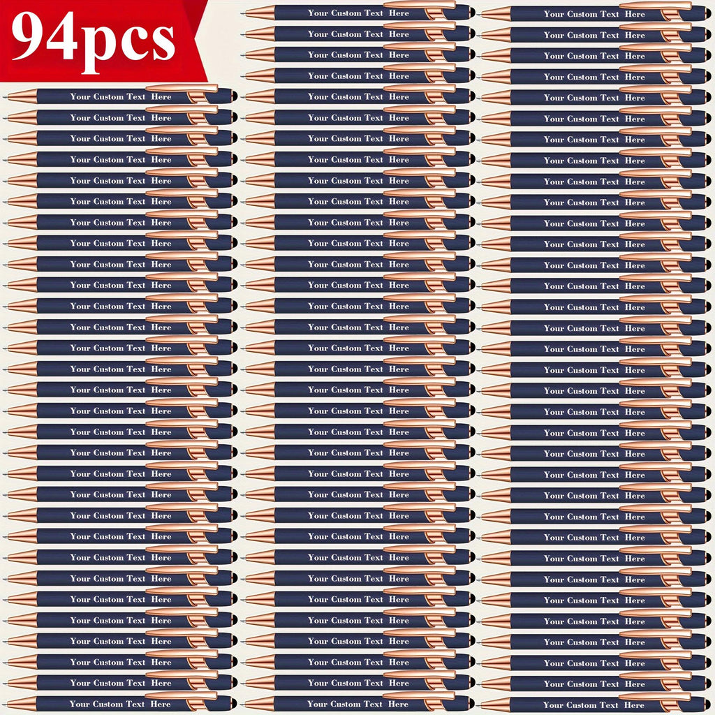 94pcs custom engraved ballpoint pens personalized names text