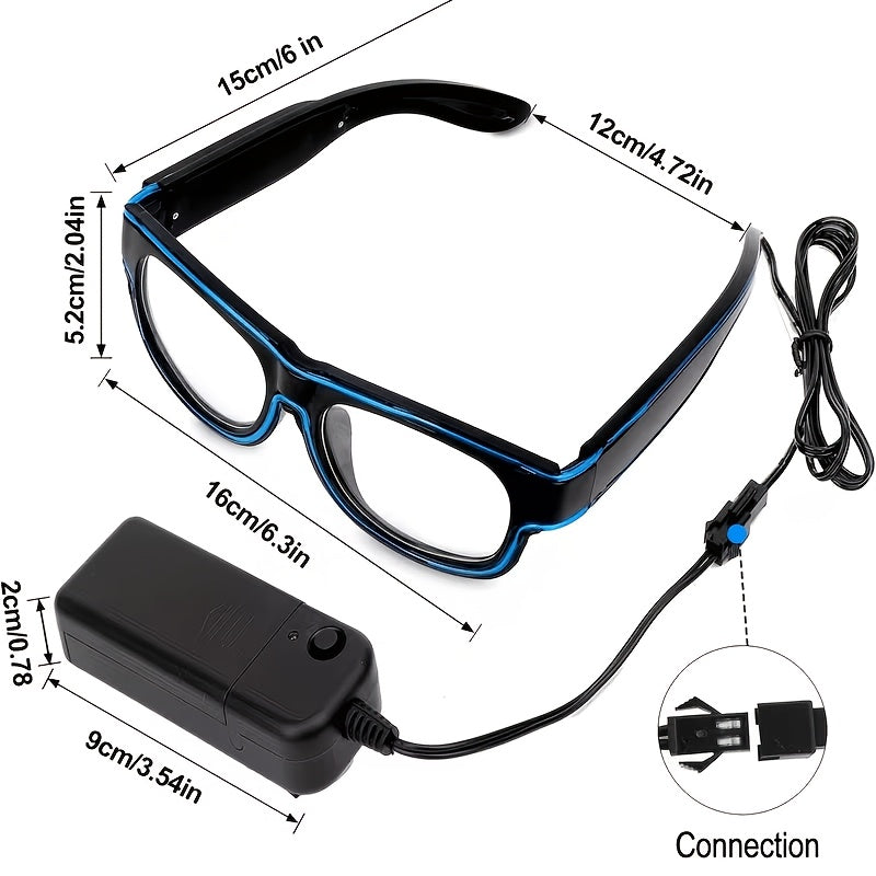 colorful led light glasses fluorescent party glasses a multi