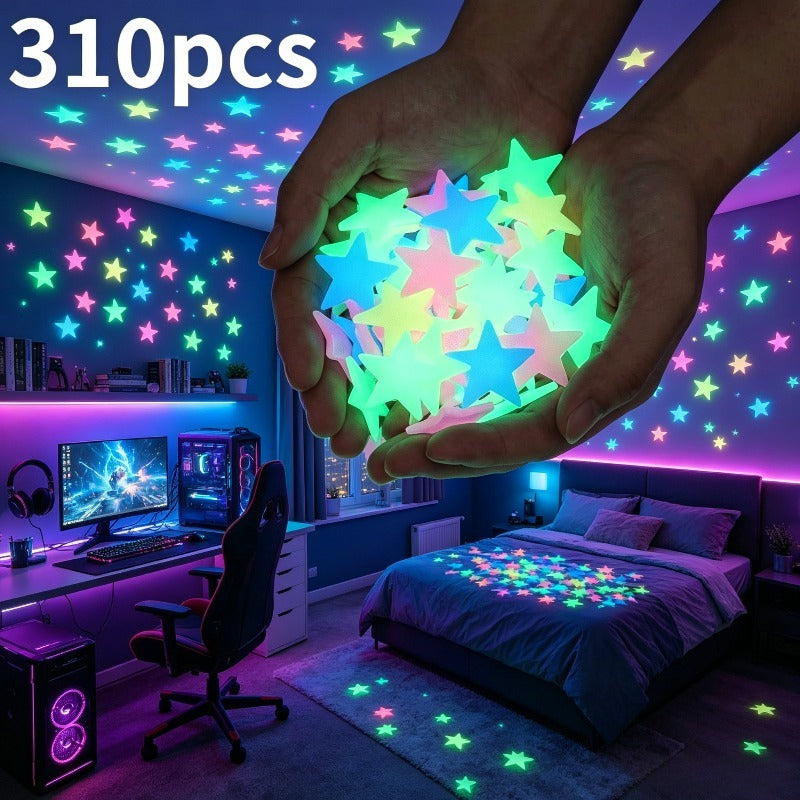 310  in dark wall stickers mixed colors 1 18inch