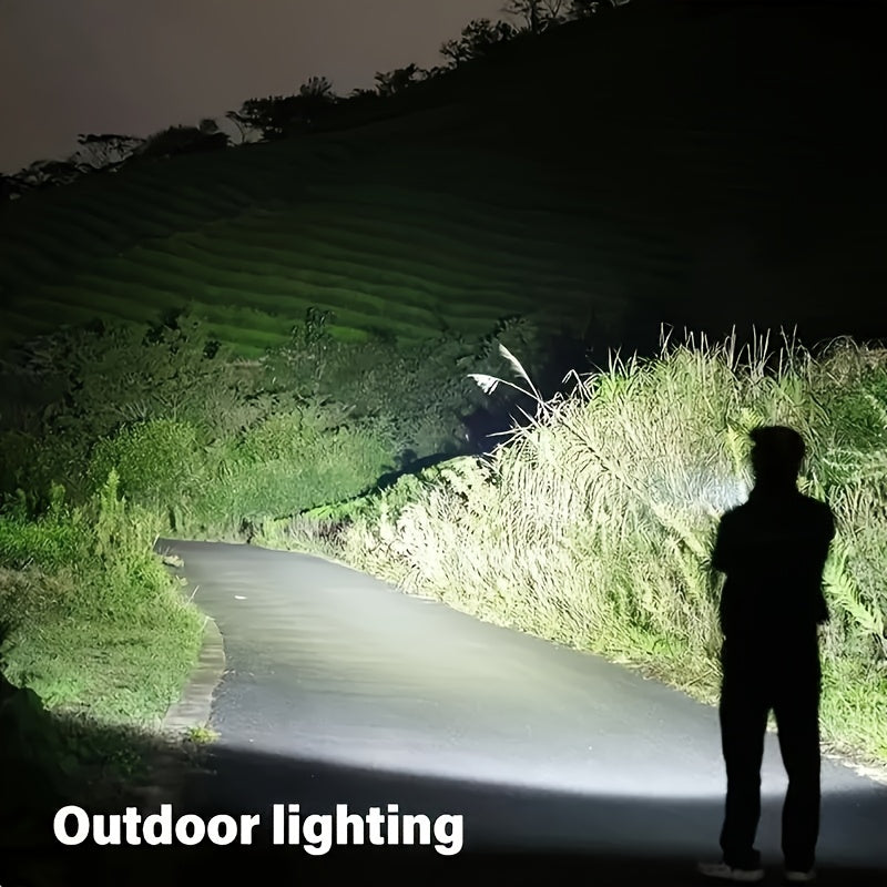 2pcs high powered zoom flashlights outdoor multifunctional