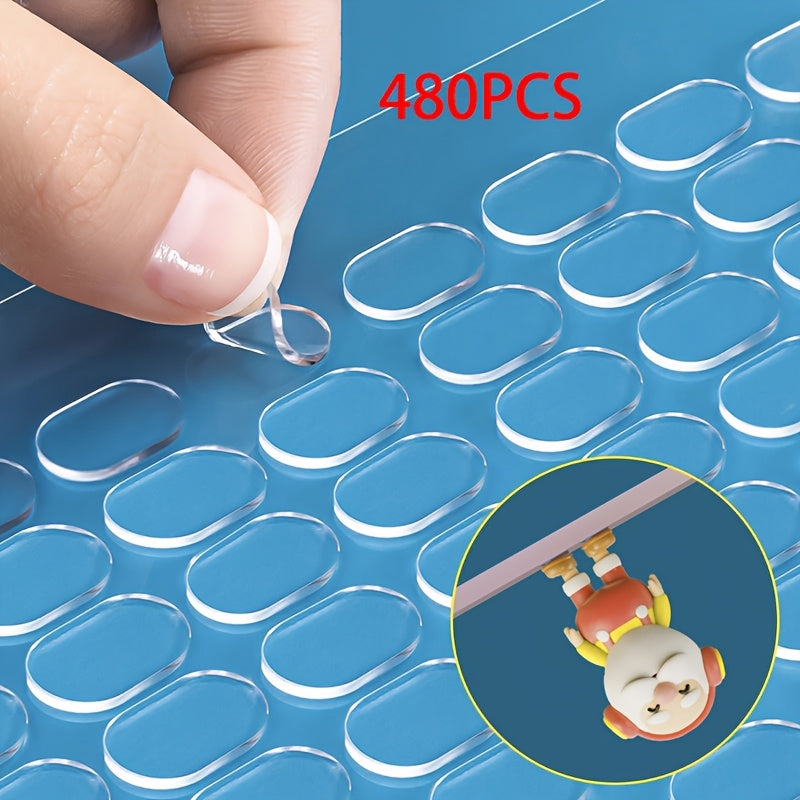 transparent double sided   dots removable sticky