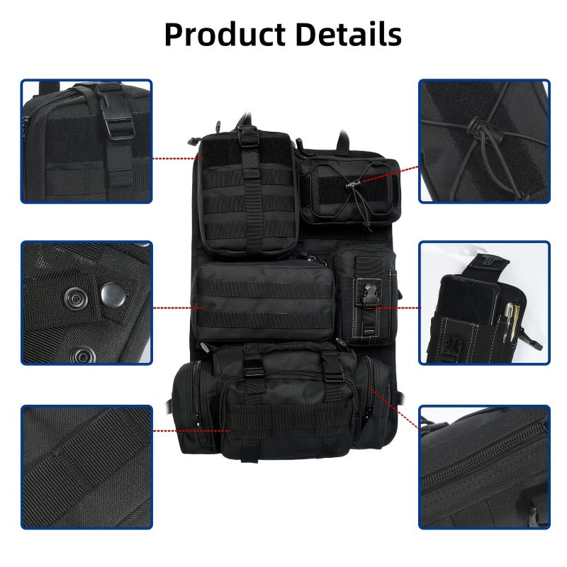 6pcs car seat backrest storage bag   car panel