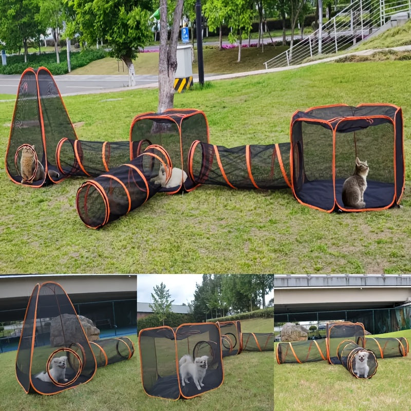 6 in 1 portable outdoor cat enclosure tent