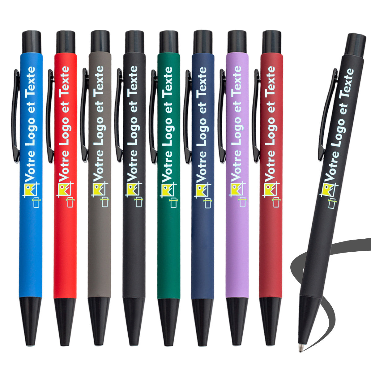 50 custom text logo ballpoint pens new bulk custom pens rich