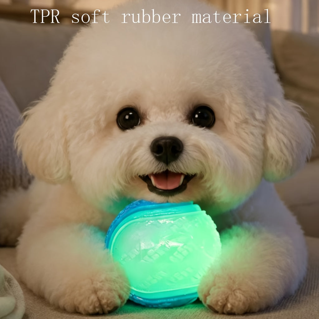 glow in dark talking ball dog toy random 2pcs pack