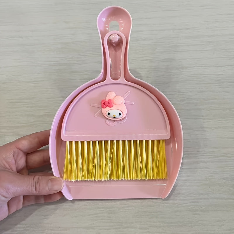 handheld broom cartoon cute desktop cleaning set