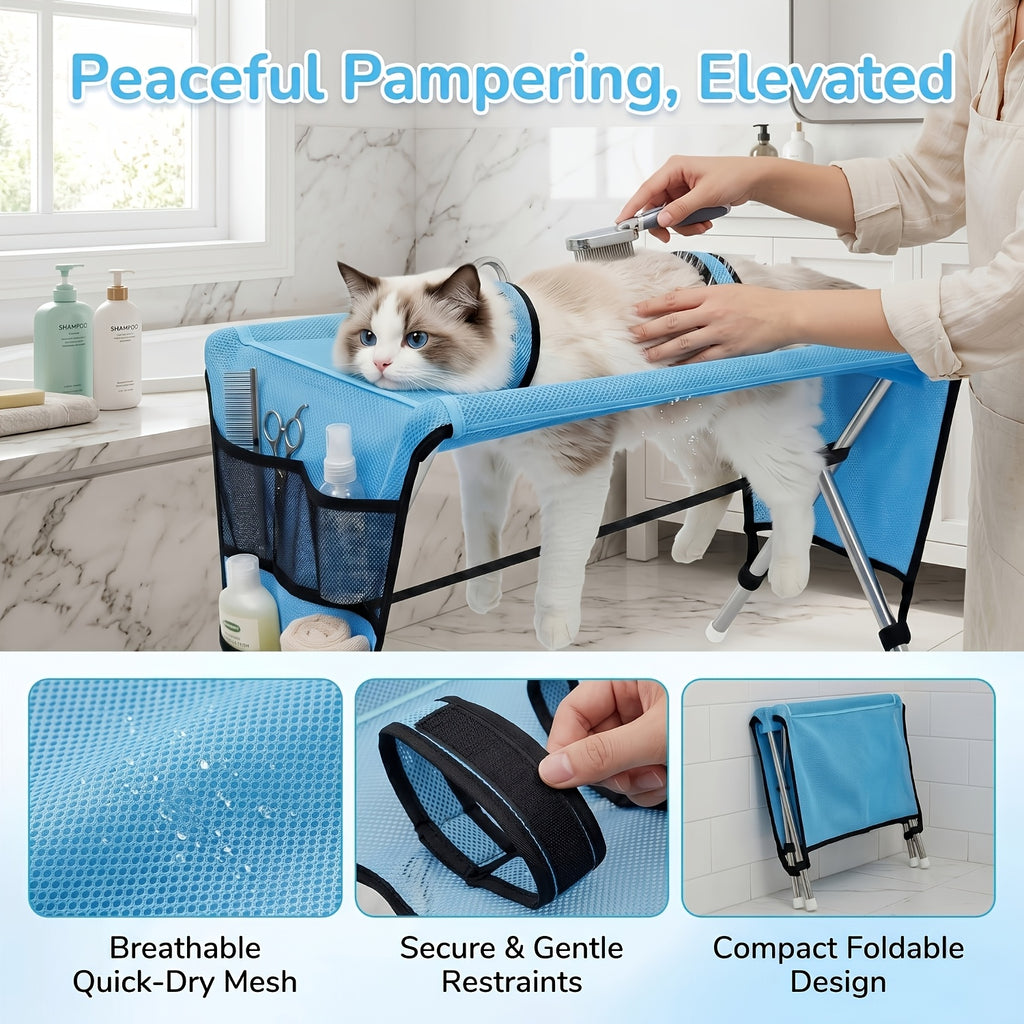 pet grooming hammock stand   towel strap suitable