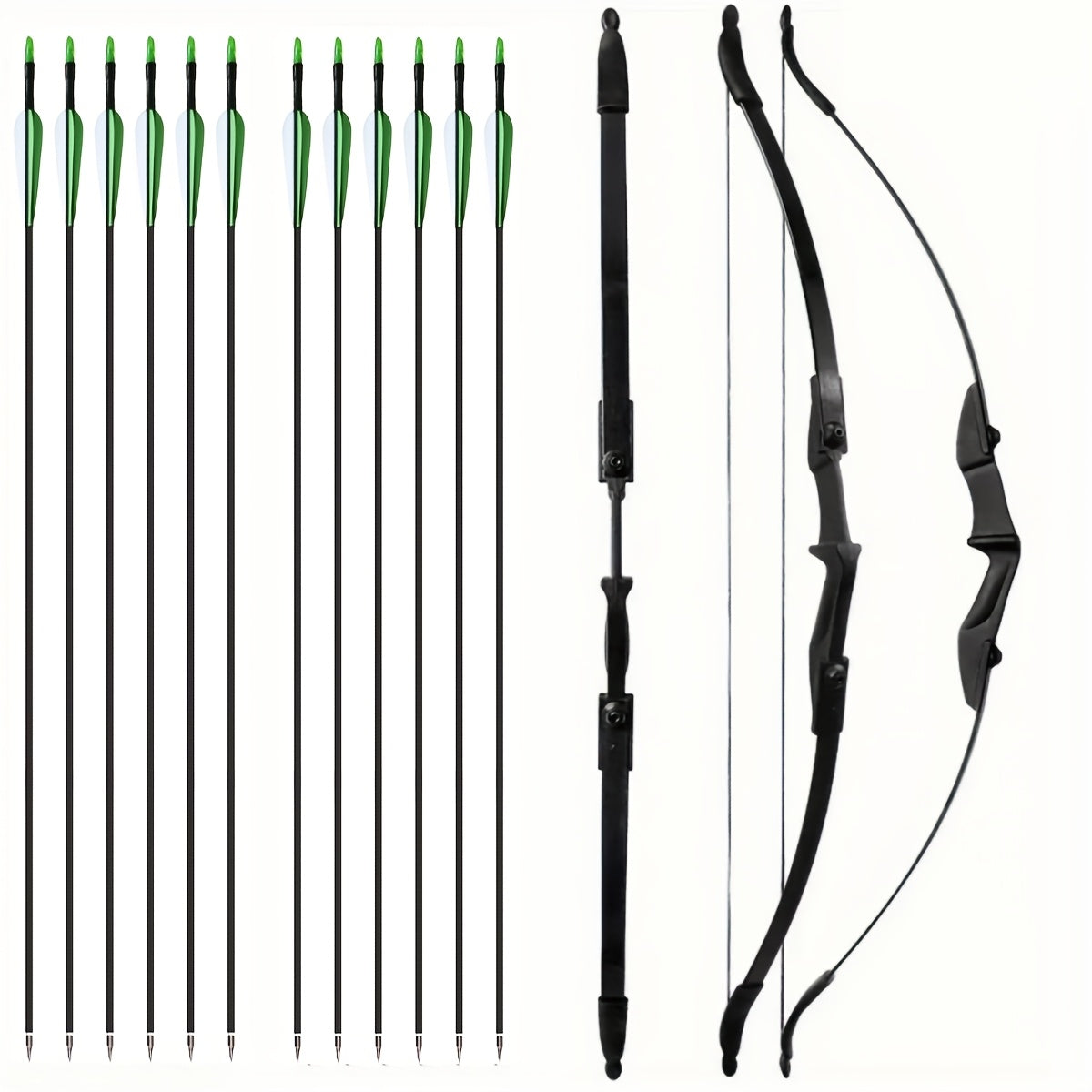 57 inch recurve bow arrow set featuring a 30lbs 40lbs