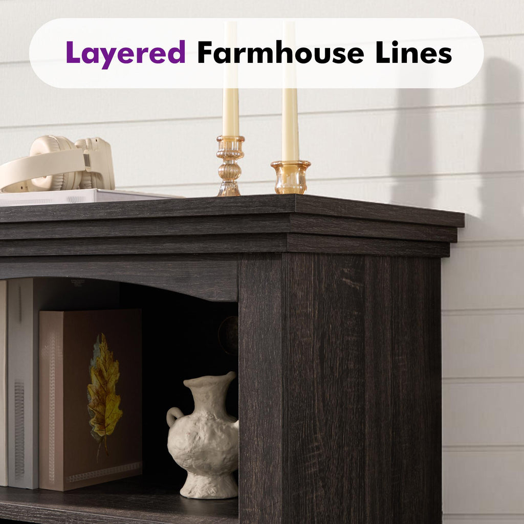 farmhouse tv stand 23 electric fireplace entertainment