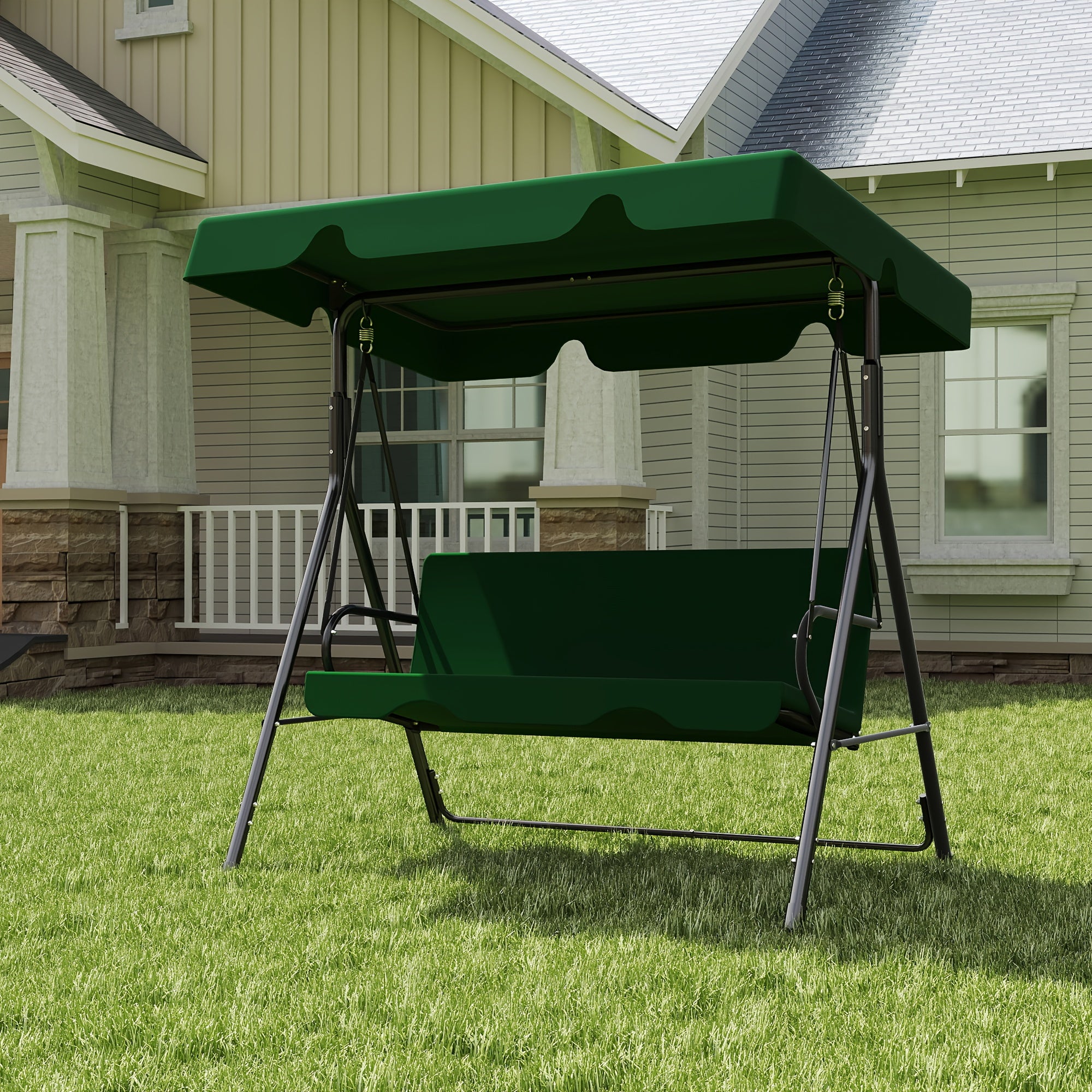 patio swing glider canopy heavy duty stand