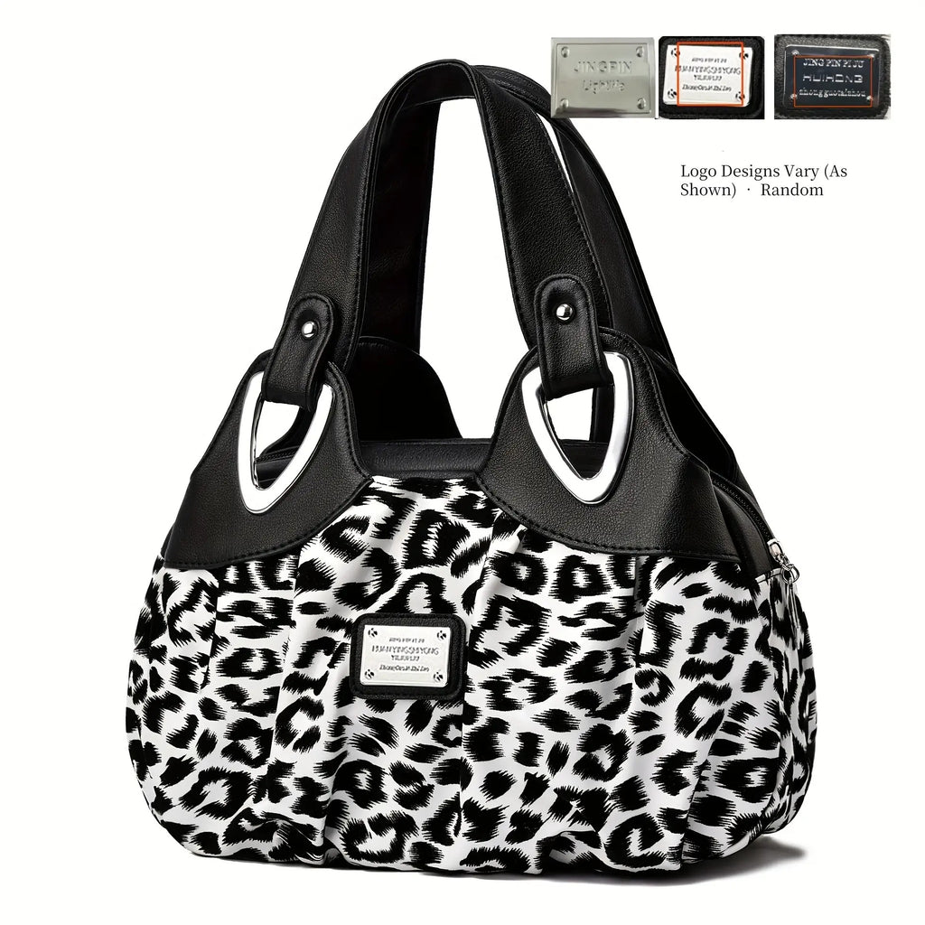 leopard print small handbag personality light luxury soft