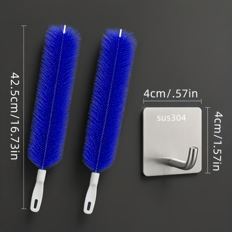2pcs fan cleaning brush hook flexible fan dust removal brush