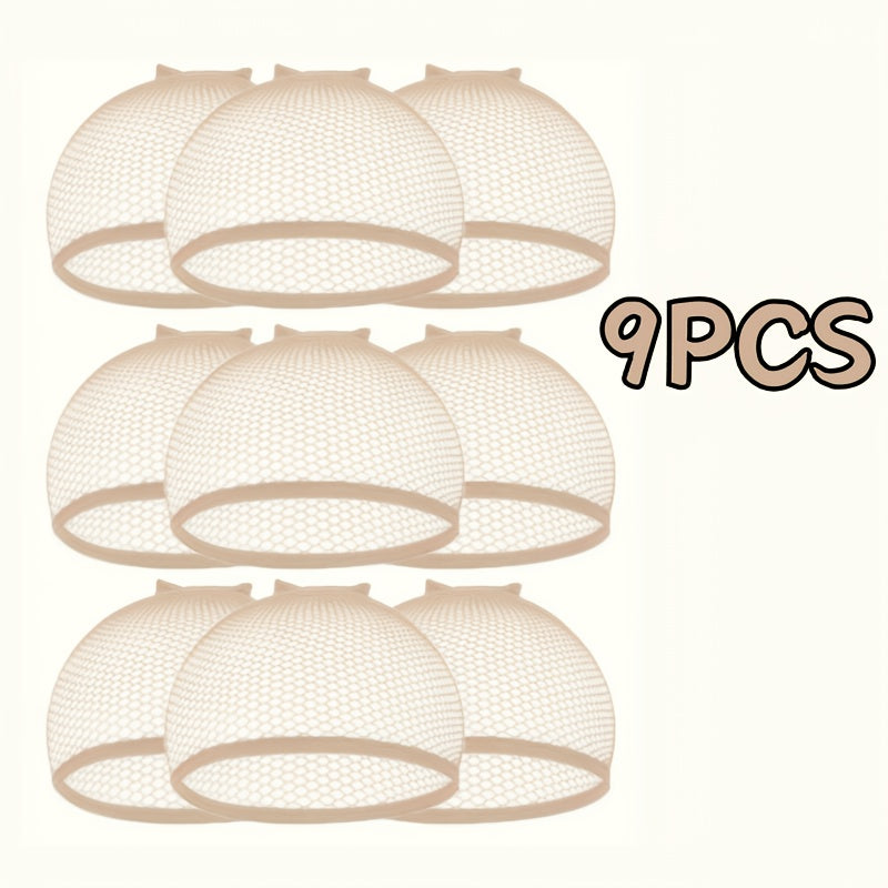 2 9 wig caps beige mesh wig cap closed wig net unisex