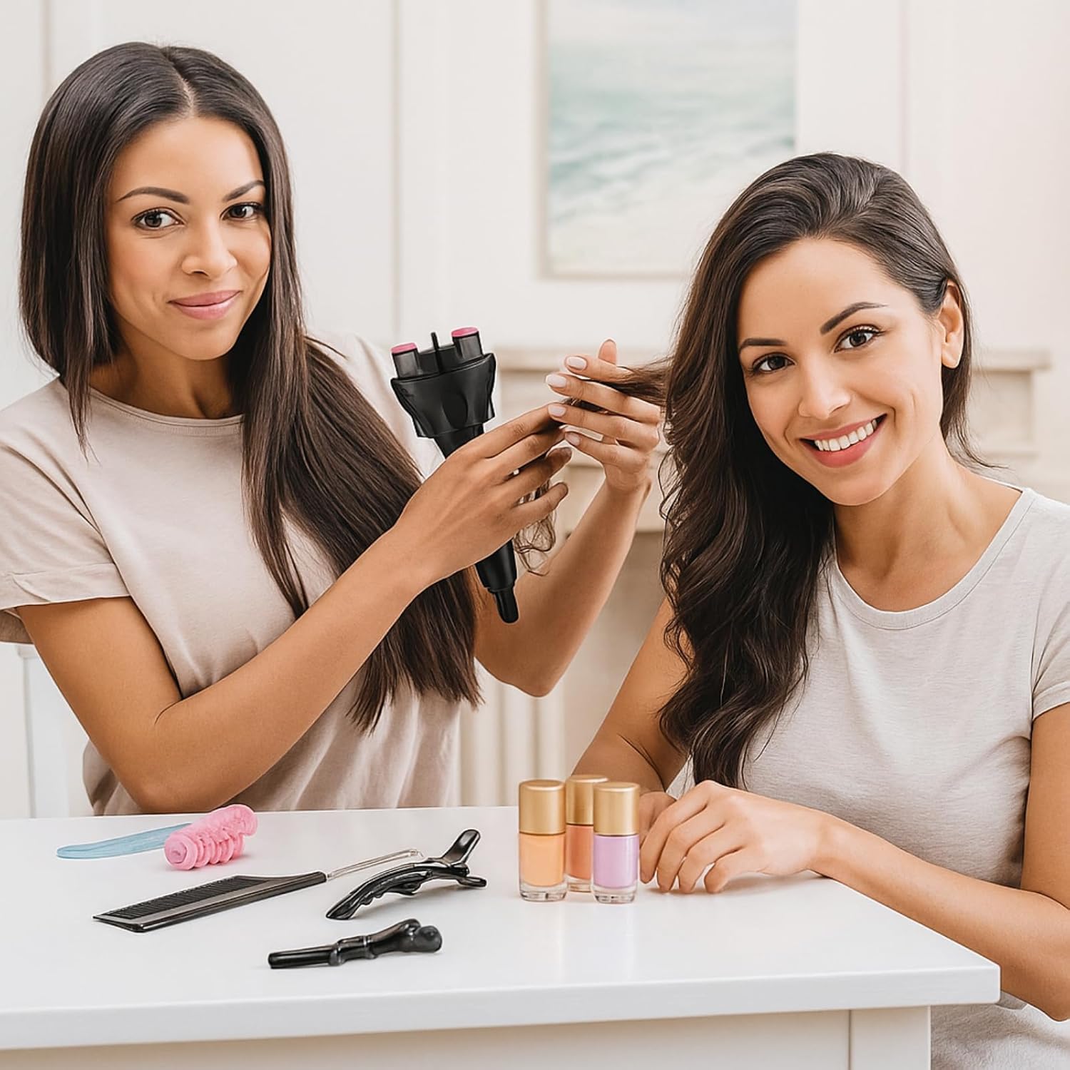 hair curler braid maker dual use   automatic