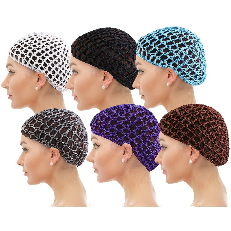 6pcs set womens hand crochet hair   cover sleeping