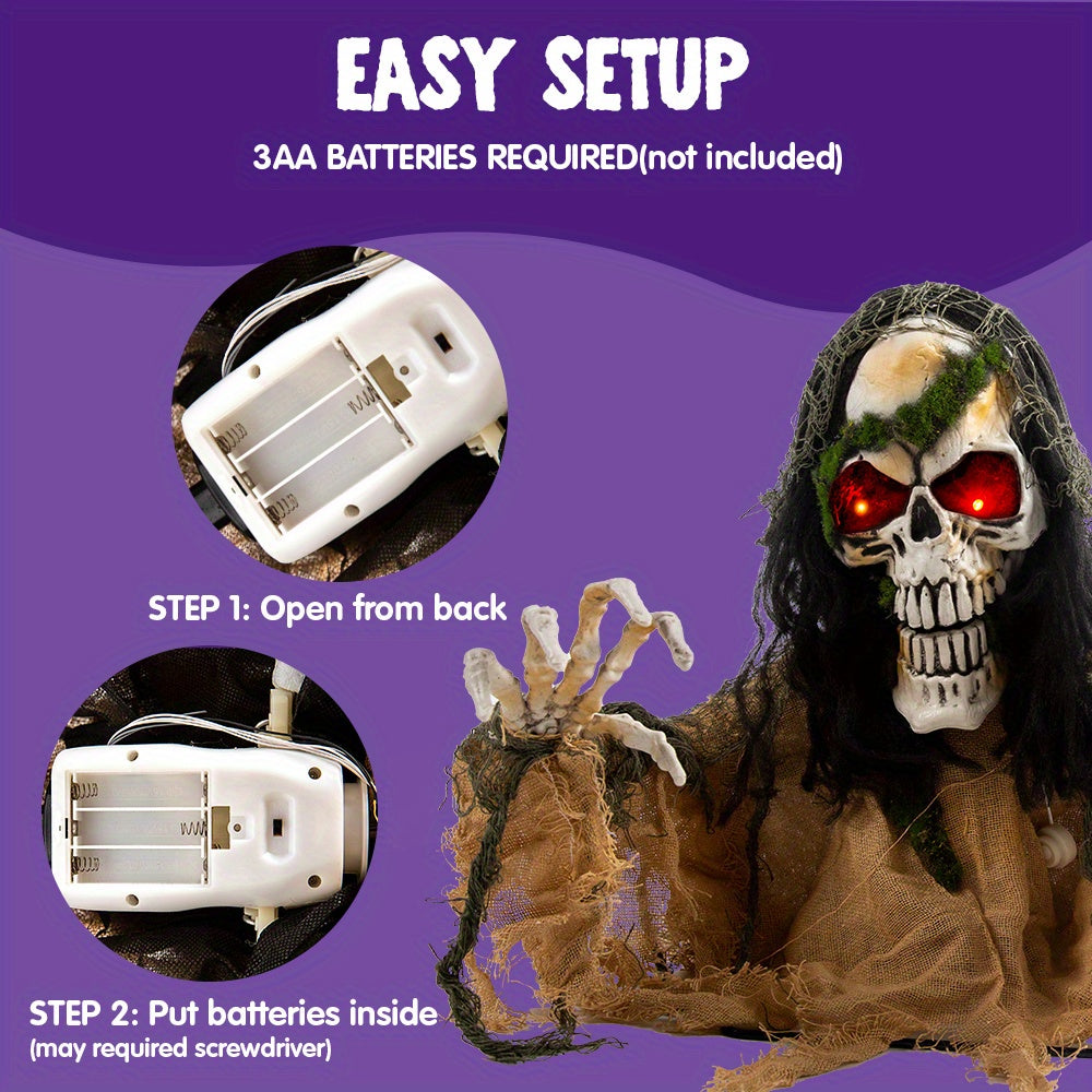 halloween decoration outdoor animated zombie