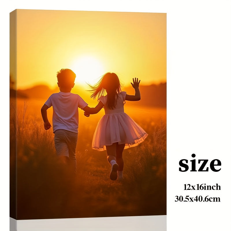 2d flat personalized custom photo canvas prints wrap around
