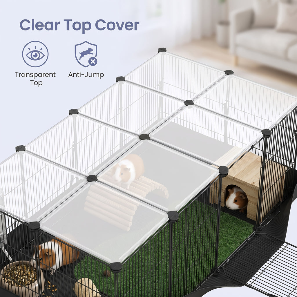 modular small   yard 20 panel rabbit guinea pig cage
