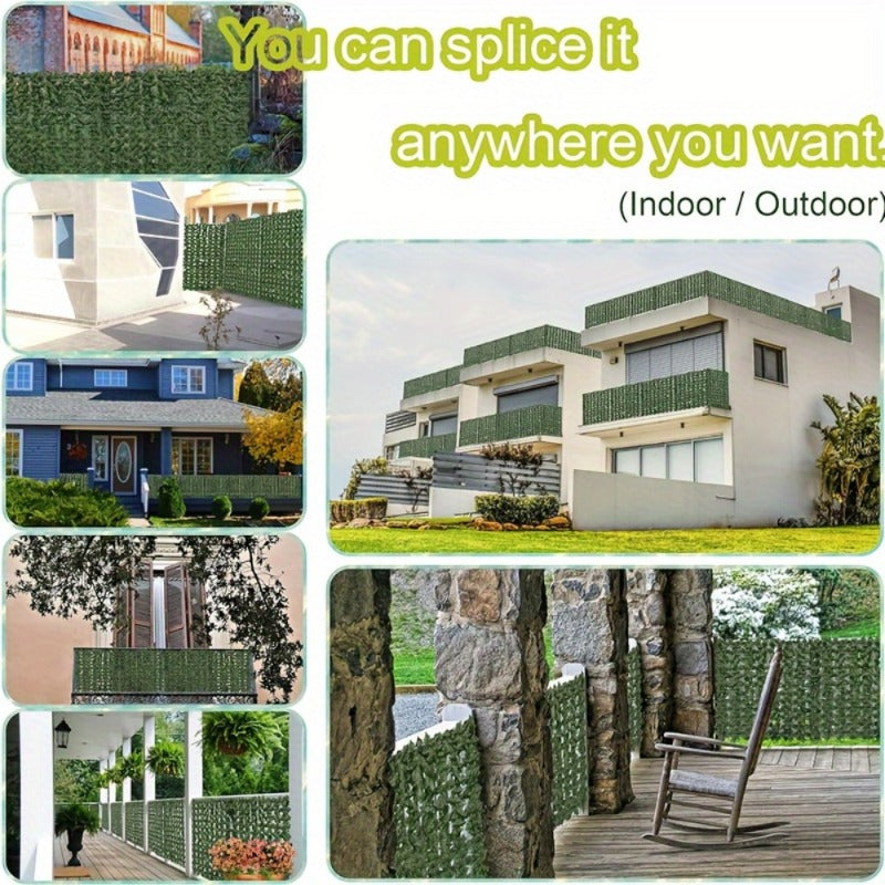 119 x 40 realistic artificial ivy privacy screen weather