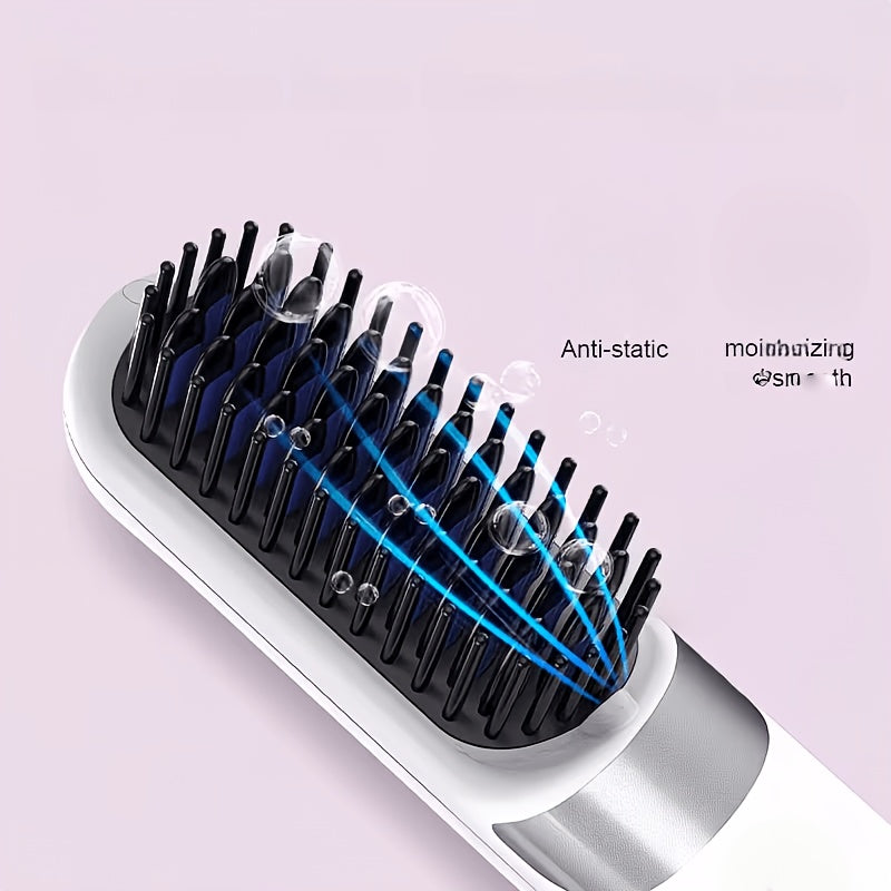 portable wireless bang comb usb rechargeable 3 temperature
