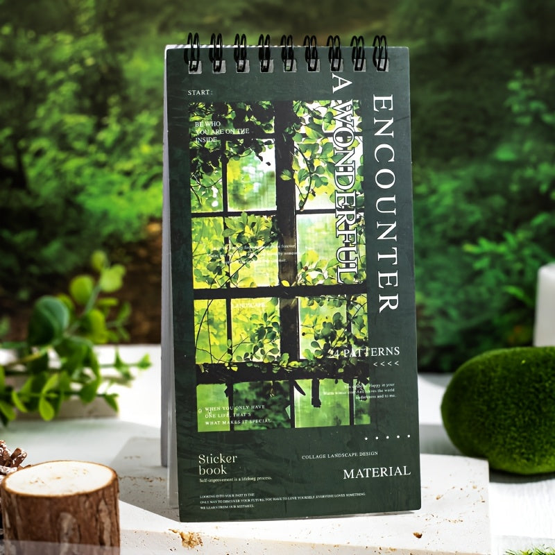 24 sheets book sticker book     series plant