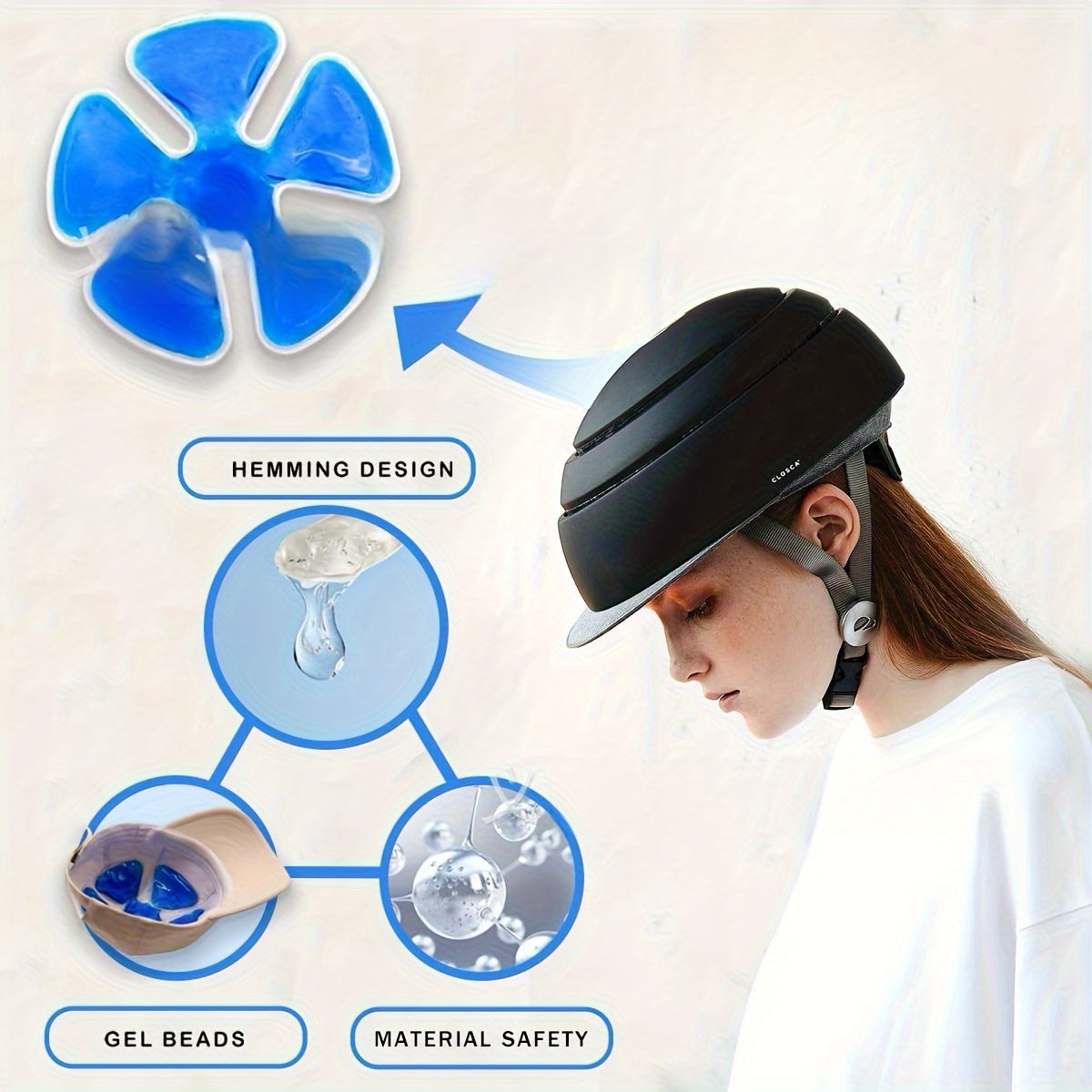 2pcs head ice pack   pad head cool reusable cold