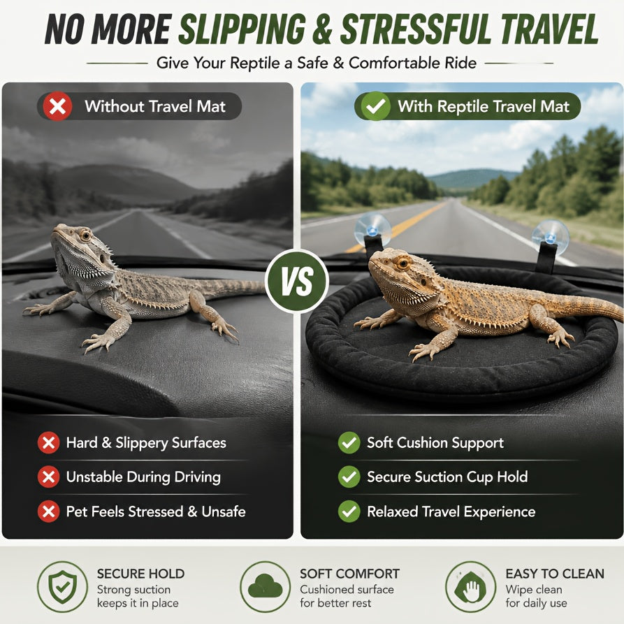 bearded dragon vehicle travel pad easy clean soft mat strong