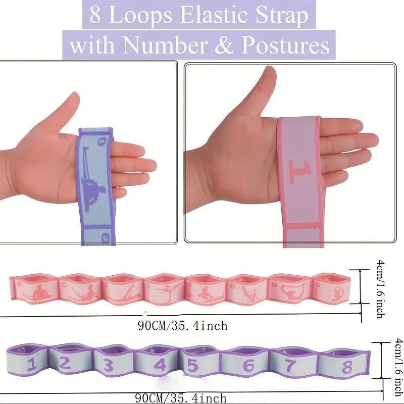 yoga stretching strap pilates   band flexible