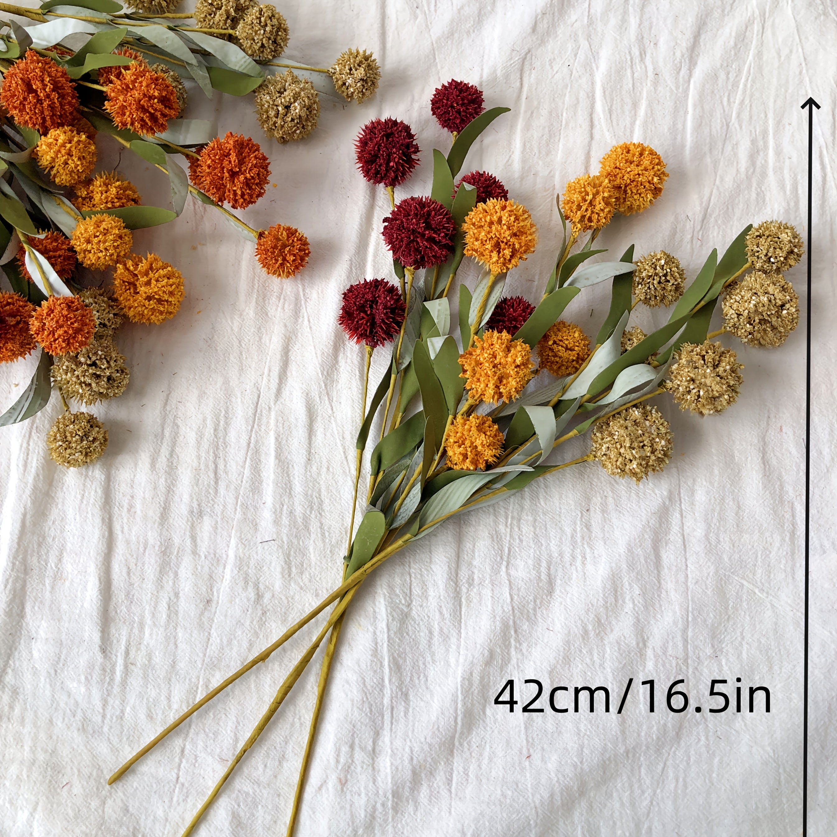 5pcs handmade style artificial flower stems realistic