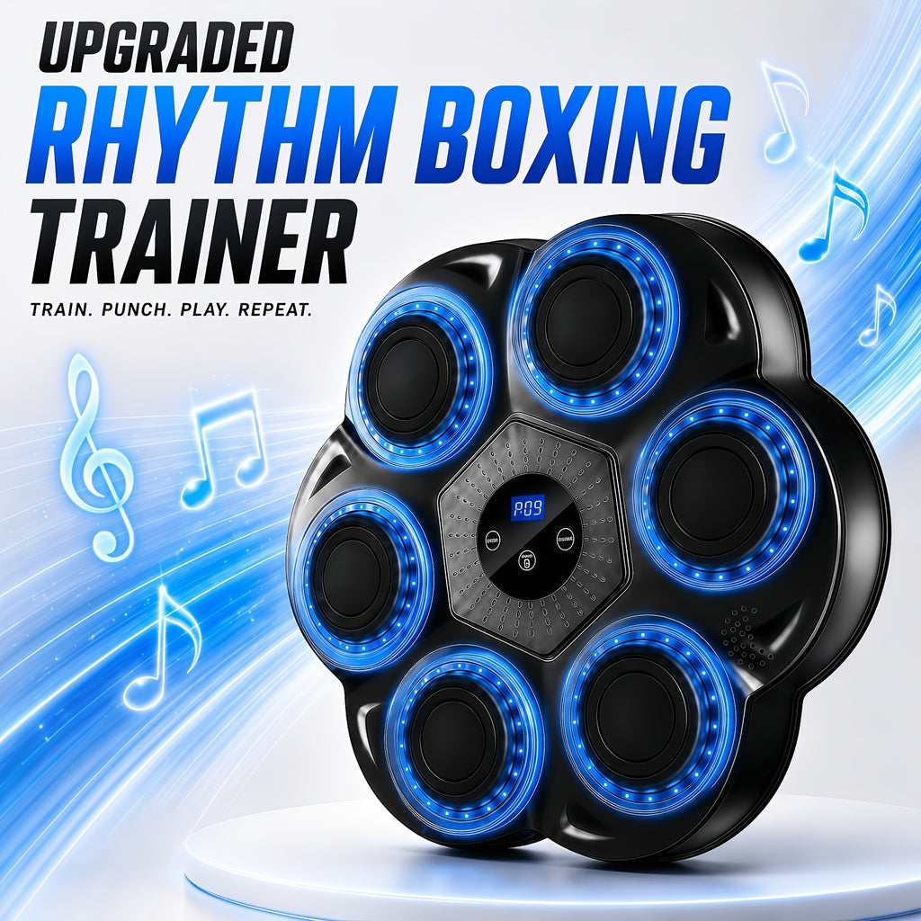 music boxing wall mounted trainer gloves interactive punch
