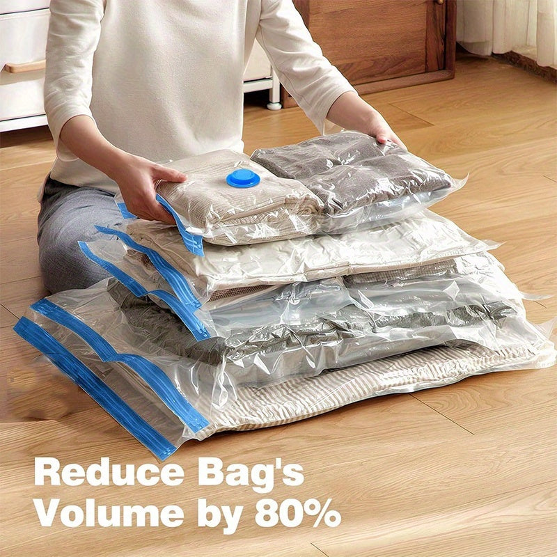 11pcs vacuum compression storage bags set portable hand pump