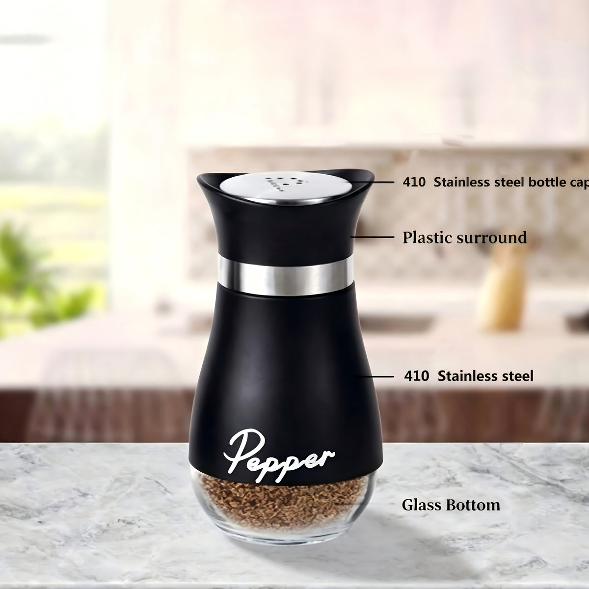 salt pepper shaker set 4 ounces approximately 113