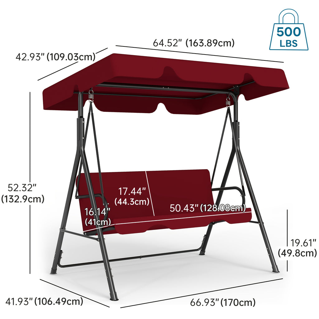 patio swing glider canopy heavy duty stand