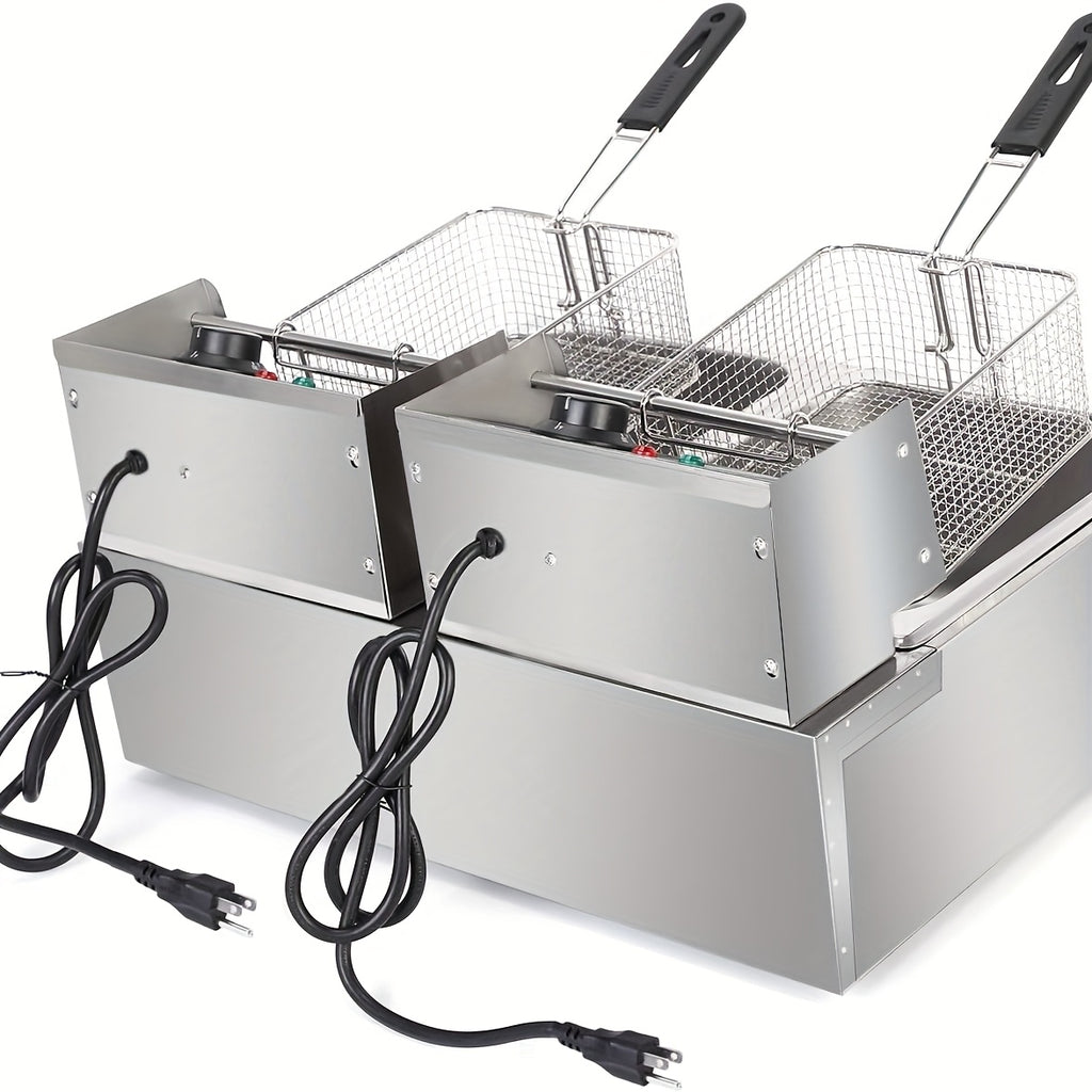 stainless steel   2 baskets lids